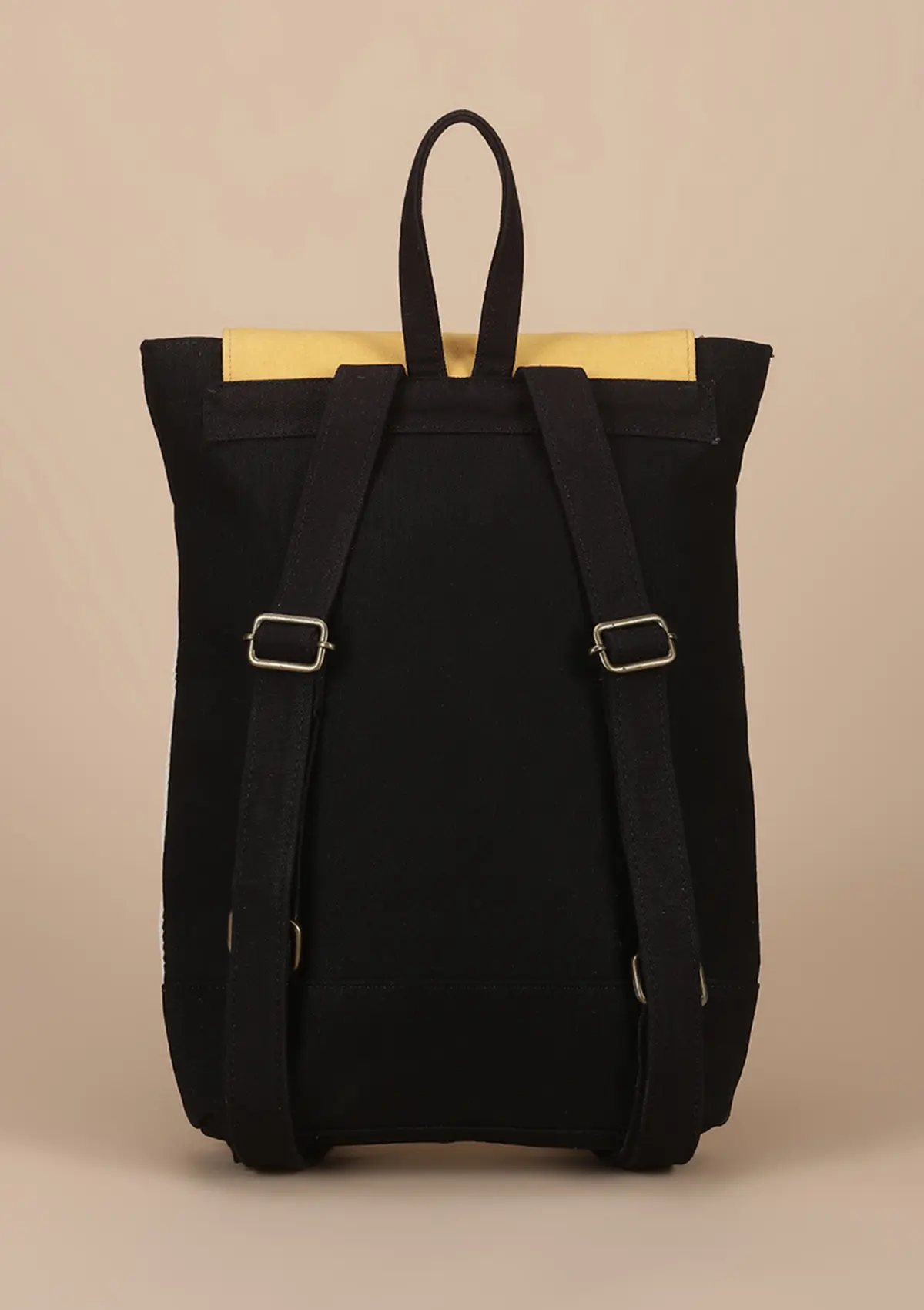 Canvas and Leather Laptop Backpack - Image 5