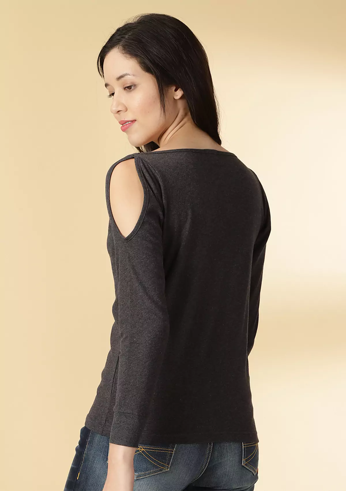 Cold Shoulder Printed T-Shirt - Image 3