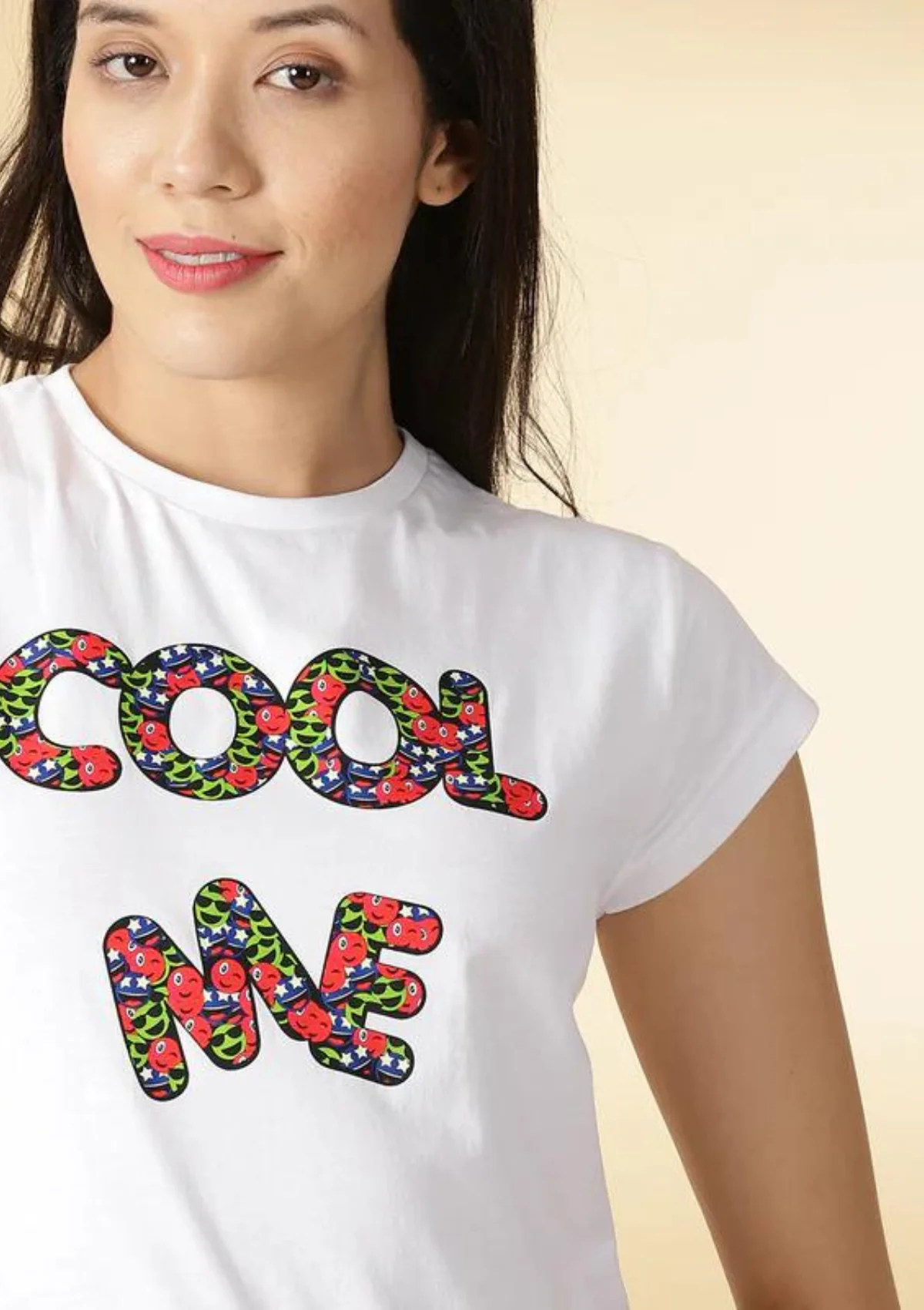Graphic Print White T-shirt - Image 4
