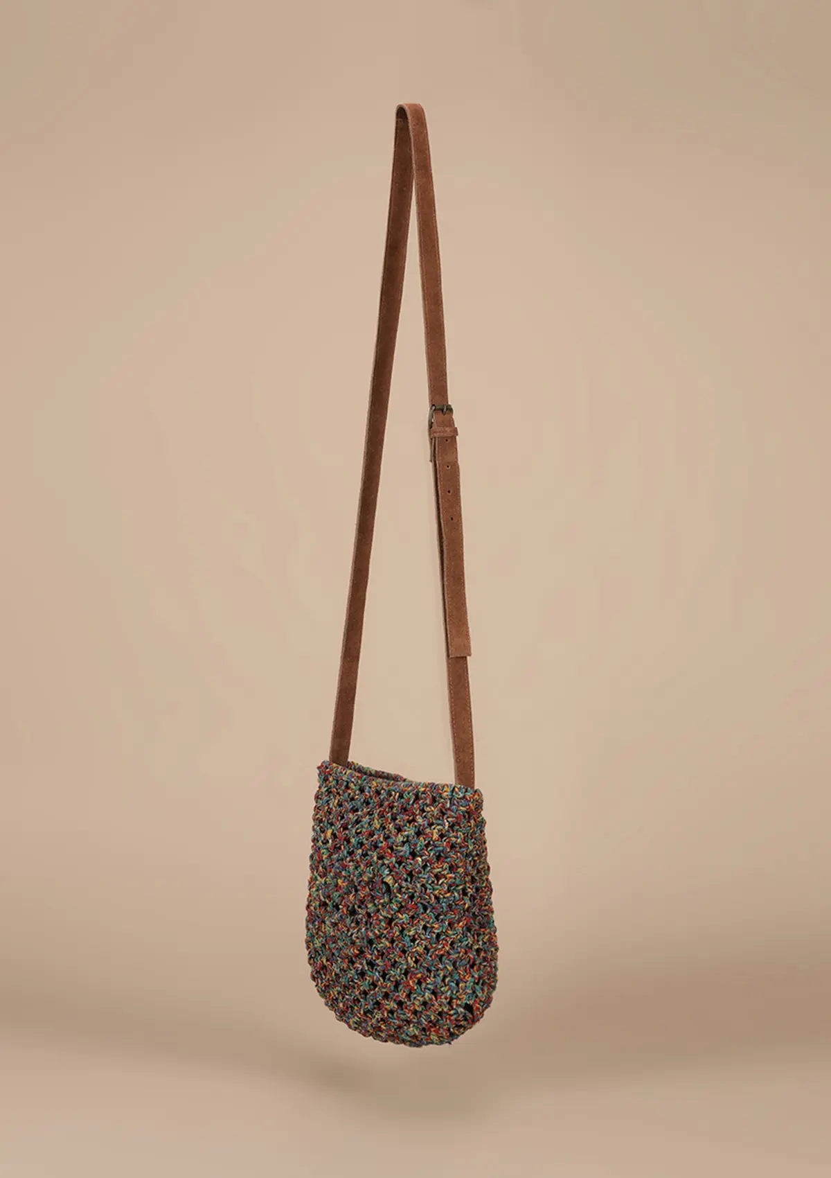 Multi-Coloured Macrame Sling Bag - Image 3