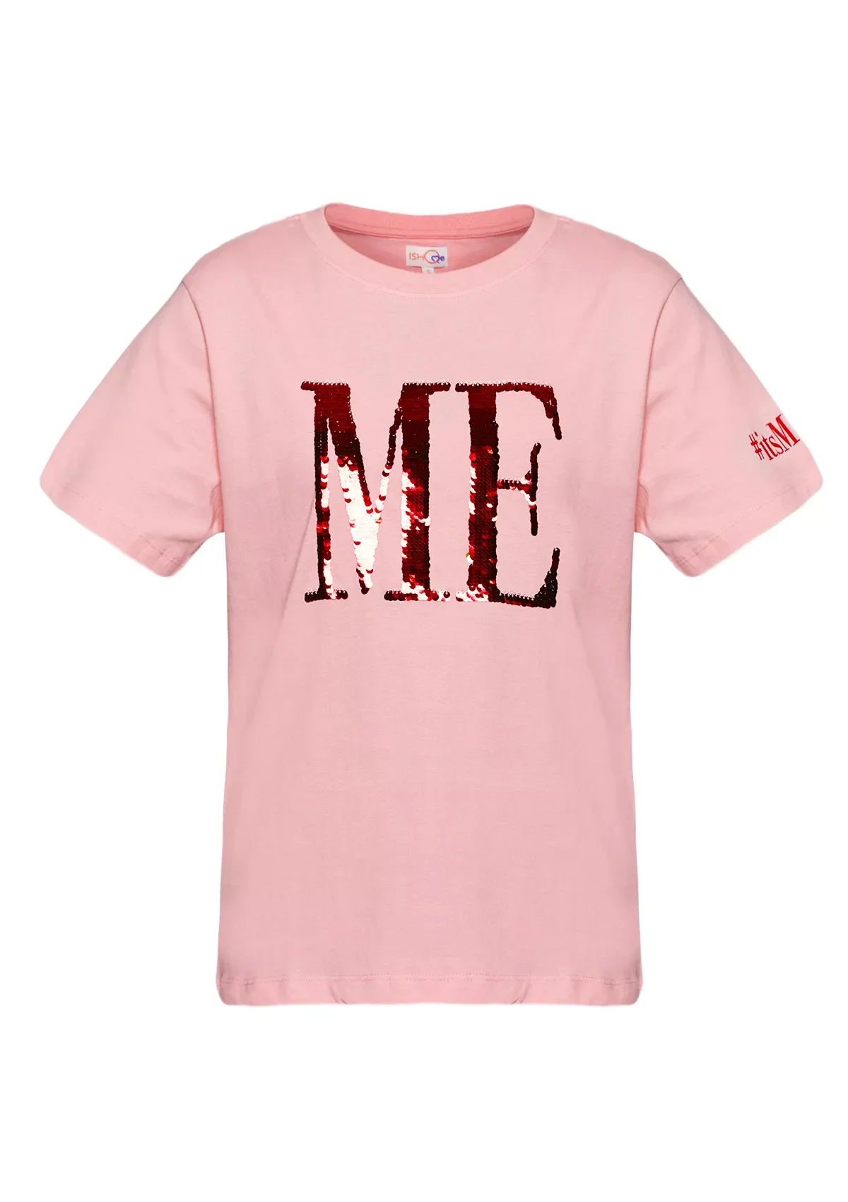 Reversible Sequin T-shirt (Pink) - Image 4