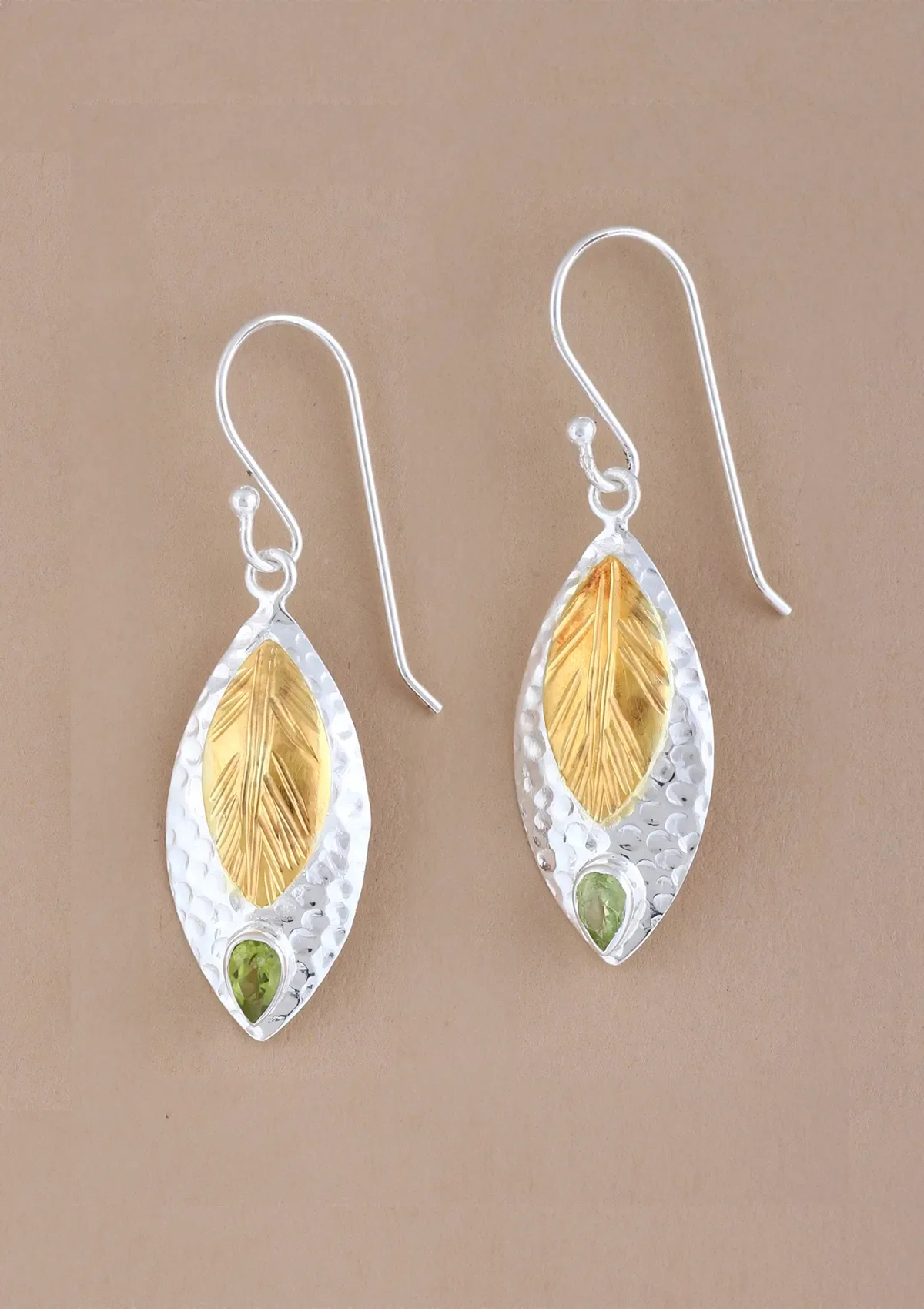 Silver Peridot Earring - Image 3