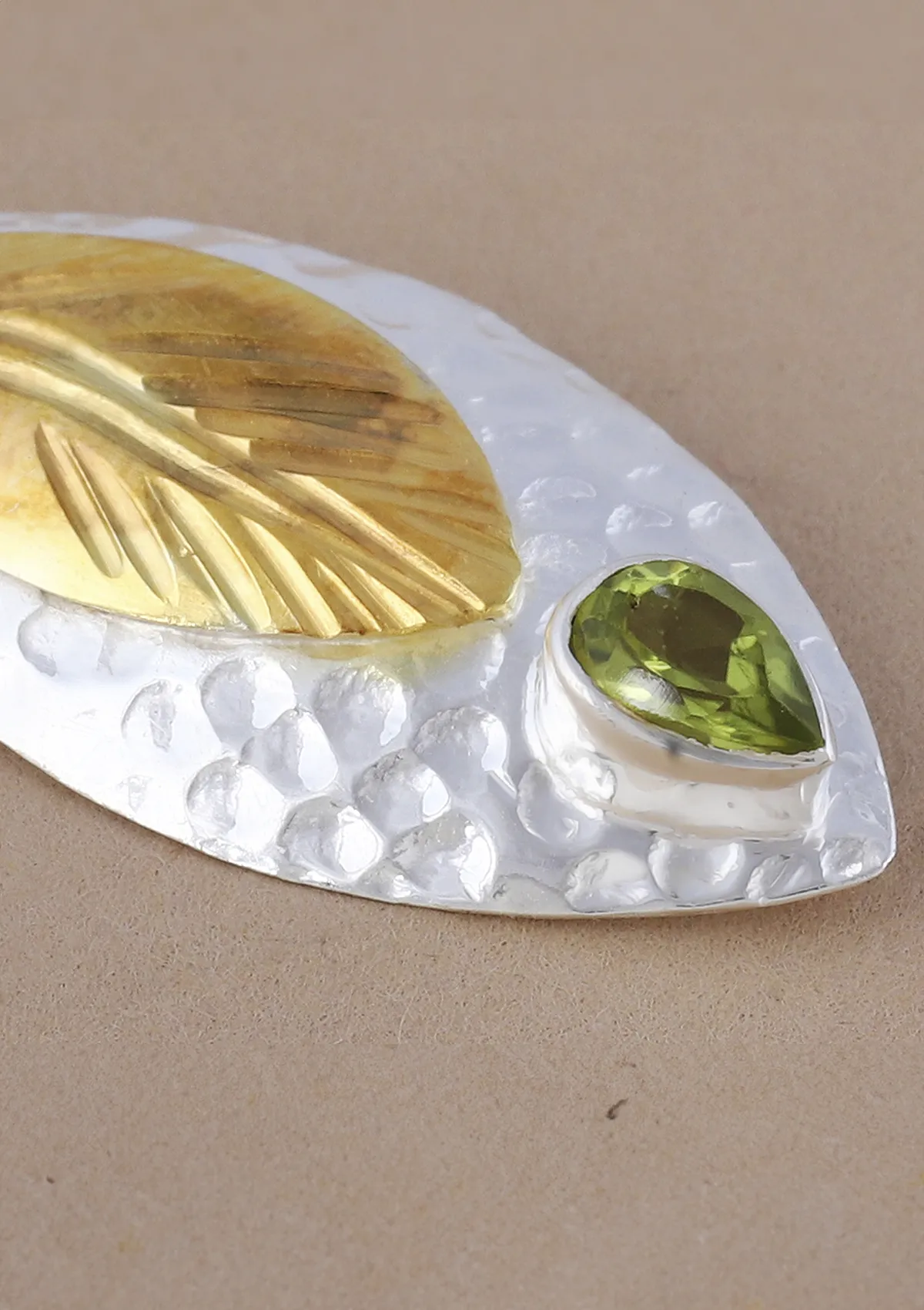 Silver Peridot Earring - Image 5